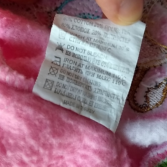 Vintage Pink Argyle Elephant Fleece Vest - Picture 10 of 15